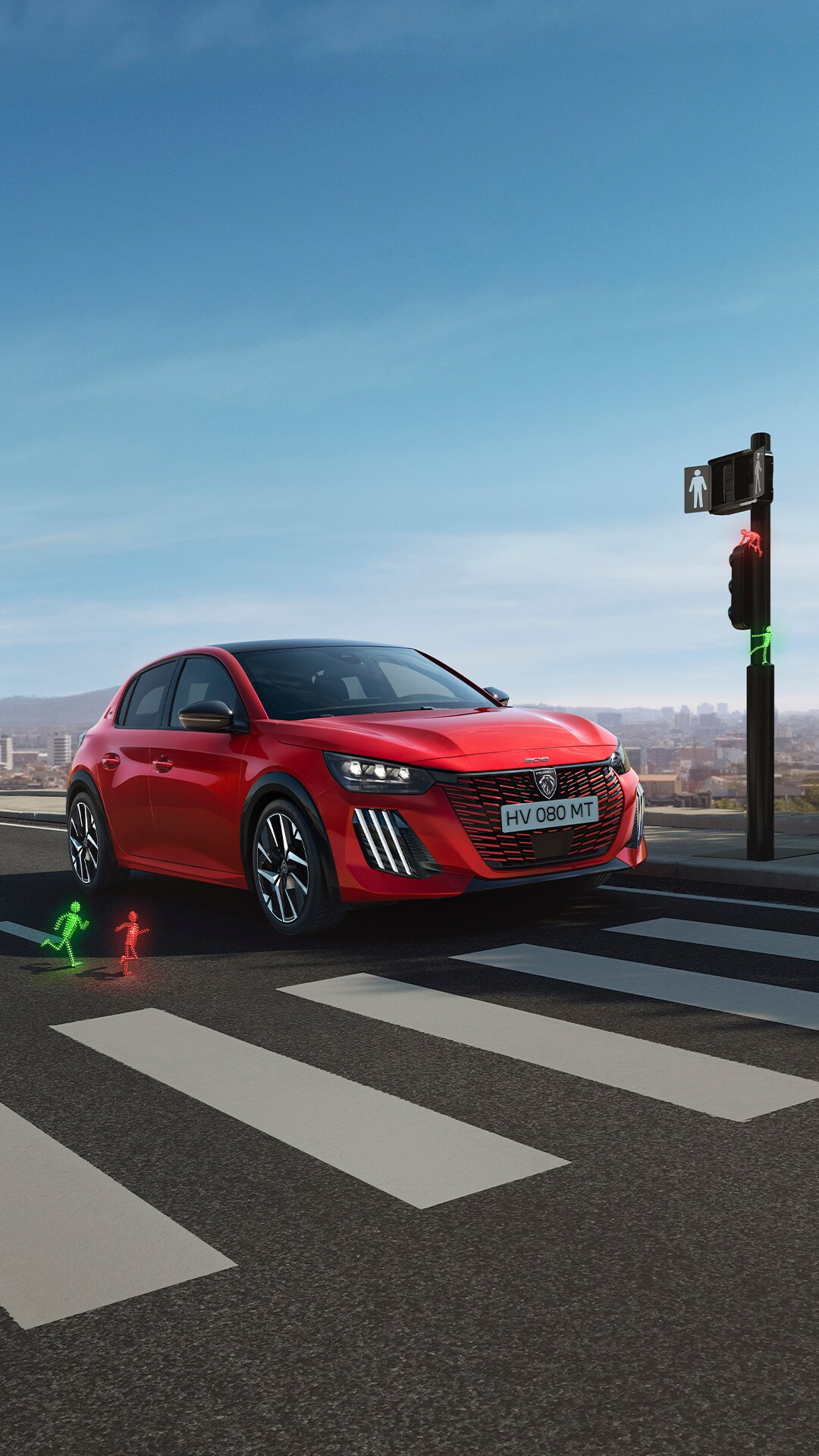 PEUGEOT 208 hybride ou essence vue avant