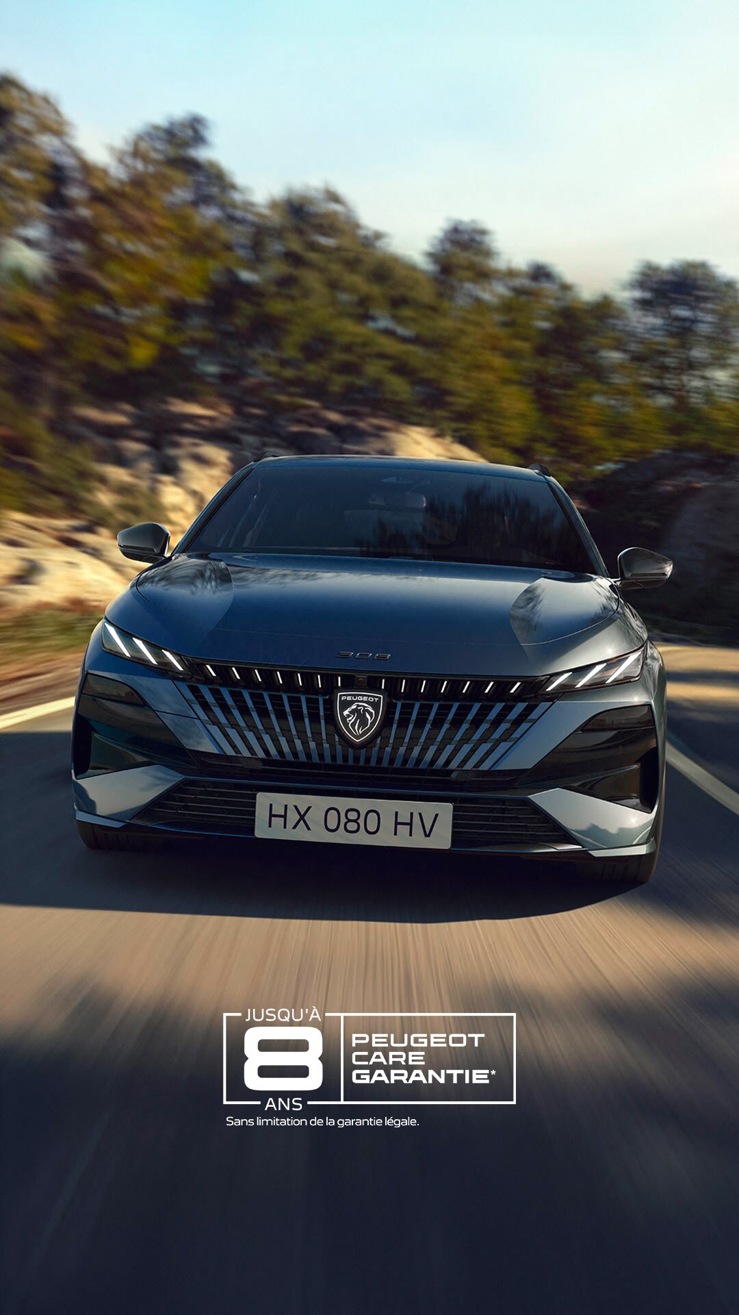 New PEUGEOT 308 SW front view