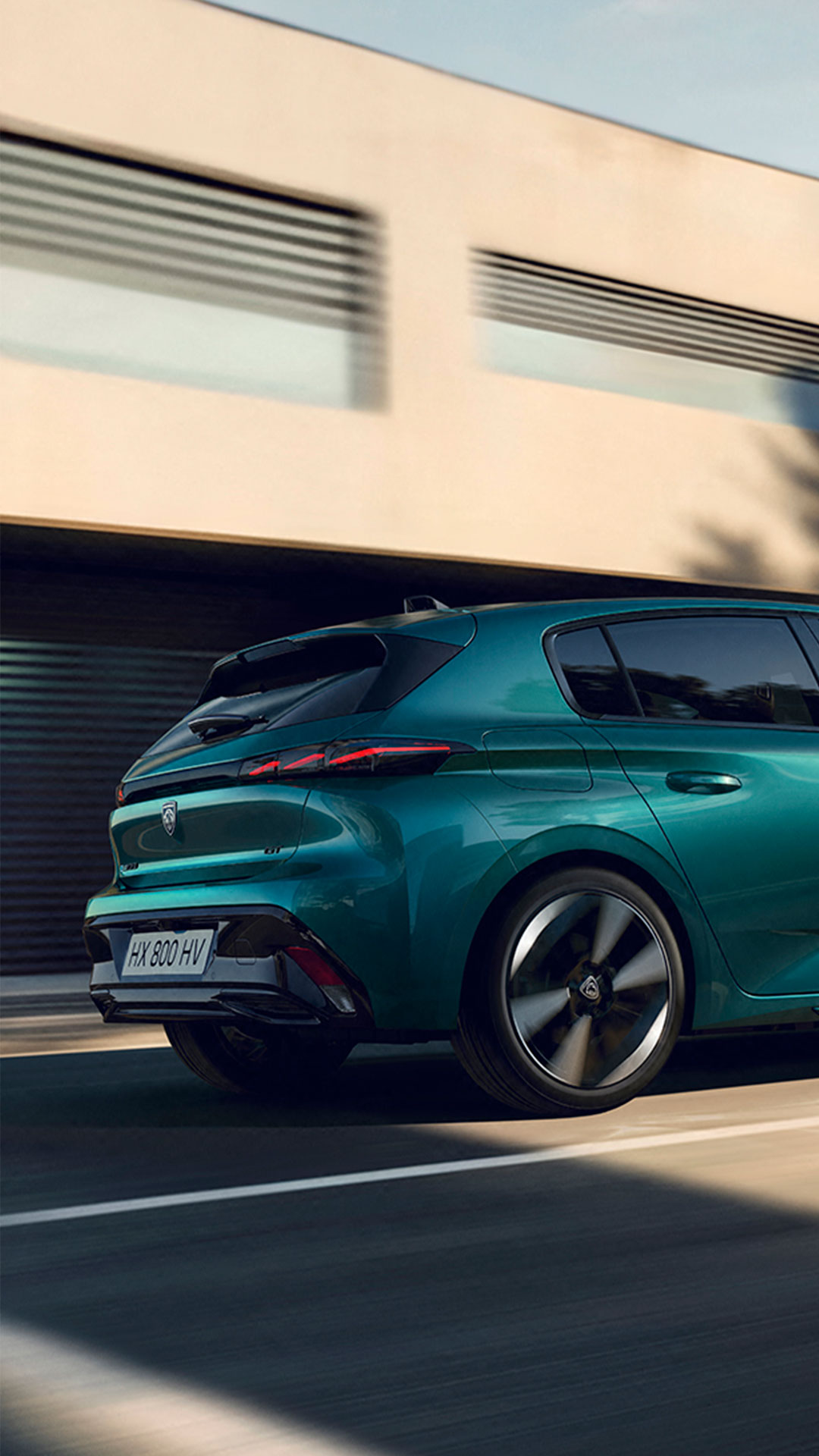 Nouvelle PEUGEOT E-308 vue arrière