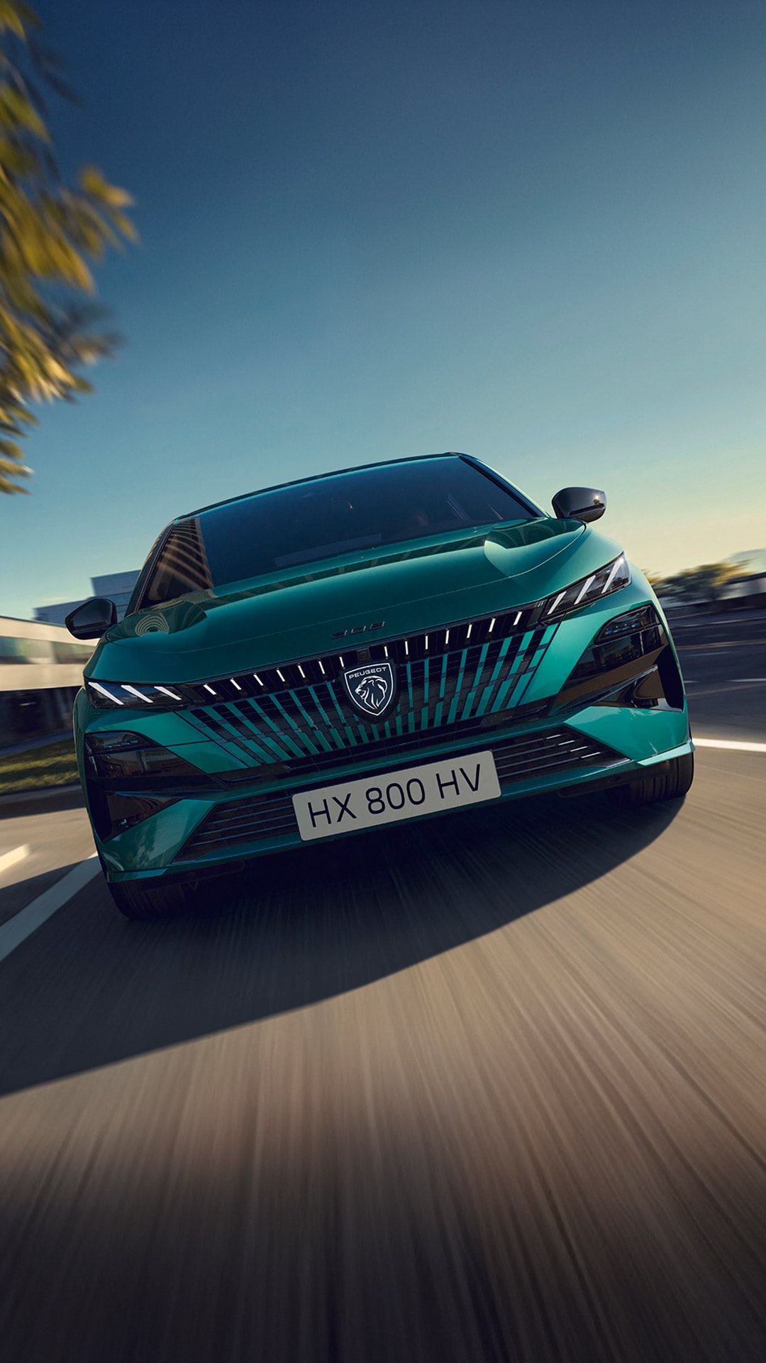 New PEUGEOT E-308 front view