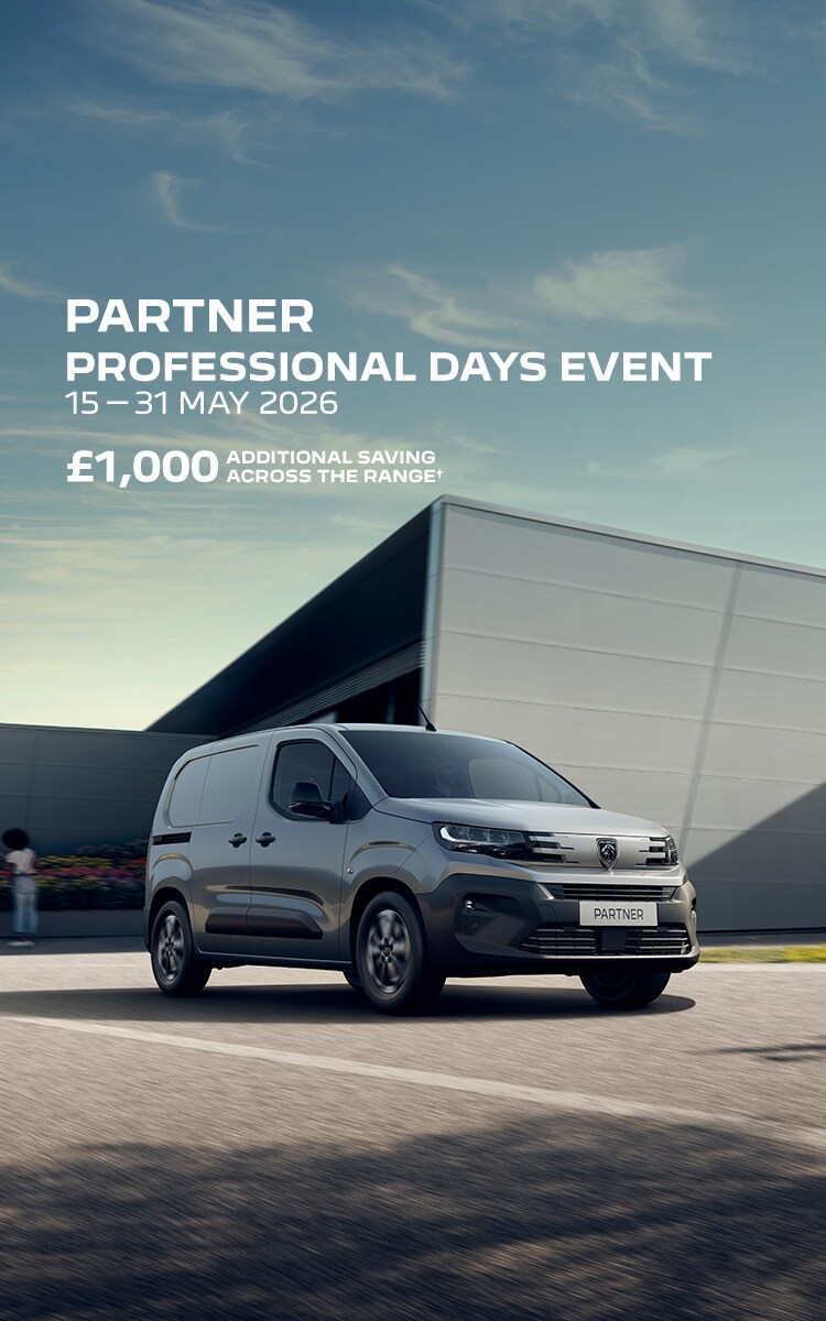 New PEUGEOT PARTNER front view