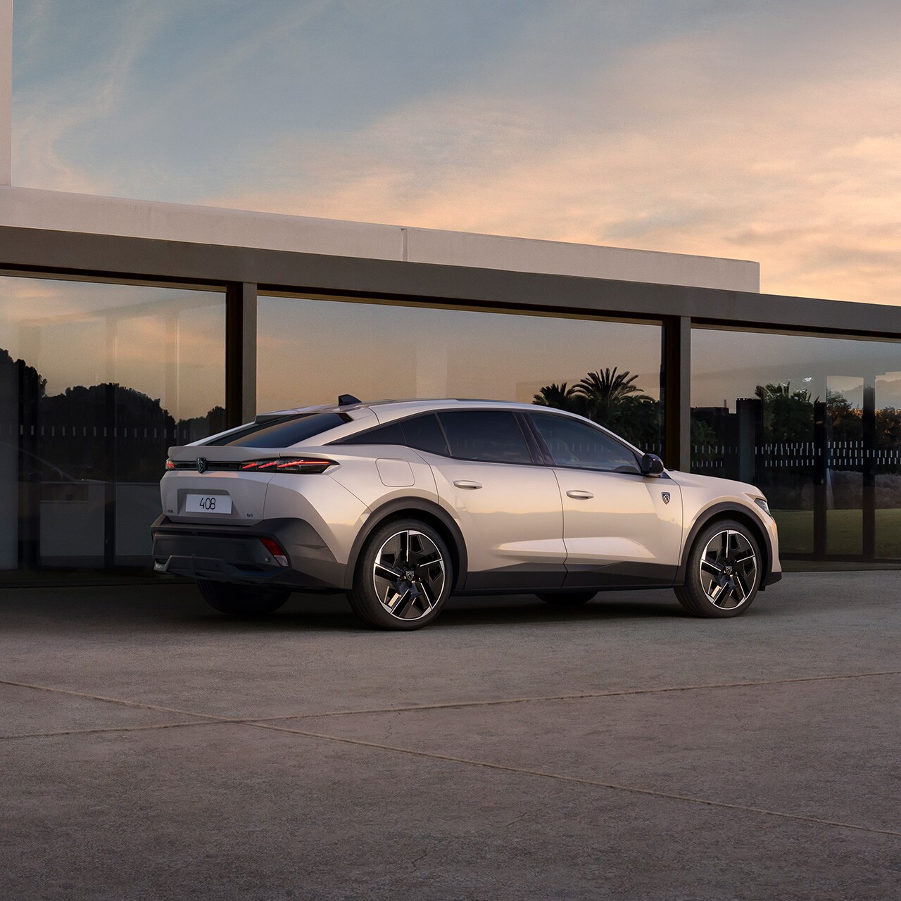 PEUGEOT 408 hybrid rear view