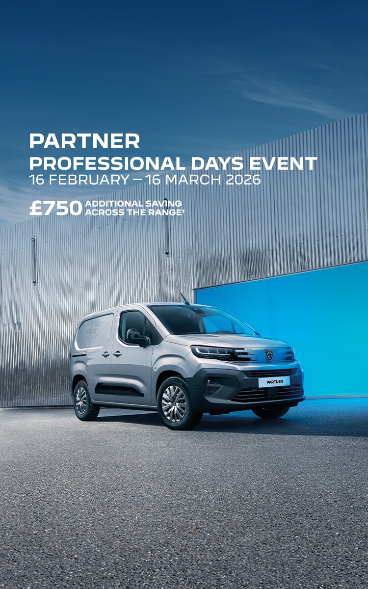 New PEUGEOT PARTNER front view